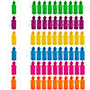 7 1/2" 18 oz. Bulk  60 Ct. Neon Solid Color BPA-Free Plastic Water Bottles Image 1