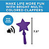 7 1/2&quot; Bright Color Star-Shaped Plastic Clappers &amp;#8211; 12 Pc.   Image 3