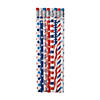7 1/2" Bulk 72 Pc. Classic Patriotic Patterns Wood Pencil Assortment Image 1