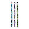 7 1/2" Game Controller Purple, Blue & Green Wood Pencils - 24 Pc. Image 4