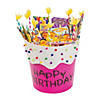 7 1/2" Happy Birthday & Colorful Balloons Wood Pencils - 24 Pc. Image 2