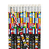 7 1/2" Hispanic Heritage Month Multicolor Wood Pencils - 24 Pc. Image 1