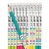 7 1/2" I Believe in You Bright Multicolor Wood Pencils - 24 Pc. Image 1