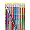 7 1/2" &#8220;I Love Reading&#8221; Bright Multicolor Wood Pencils - 24 Pc. Image 1