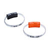 7 1/2" LED Light-Up Christian Pumpkin Plastic Bracelets - 12 Pc. Image 1