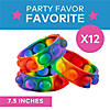 7 1/2" Lotsa Pops Popping Toy Rainbow Fidget Toy Bracelets - 12 Pc. Image 3