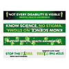 7 1/2" Mental Health Awareness Green & White Wood Pencils - 24 Pc. Image 1