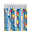 7 1/2" Multicolor Autism Awareness Wood Pencils - 24 Pc. Image 1