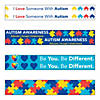 7 1/2" Multicolor Autism Awareness Wood Pencils - 24 Pc. Image 1