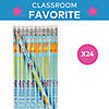 7 1/2" Multicolor O'Fishally in Kindergarten Wood Pencils - 24 Pc. Image 2