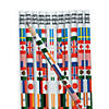 7 1/2" Multicultural Flag of the World Wooden Pencils - 24 Pc. Image 1