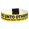 7 1/2" Religious Golden Rule Polyester Bracelets &amp;#8211; 6 Pc. Image 1