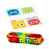 7 1/2" Social Emotional Learning Rubber Popping Bracelets on Card for 24 Image 2