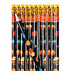 7 1/2" Solar System Planets Multicolor Wood Pencils - 24 Pc. Image 1