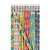 7 1/2" Under the Sea Animal Multicolor Wood Pencils - 24 Pc. Image 1