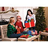 7 1/2" x 10" Small Holiday Print Polyester Drawstring Bags - 36 Pc. Image 3