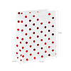 7 1/2" x 3 1/2" x 9" Medium Metallic Polka Dot Paper Gift Bags with Tags - 12 Pc. Image 1