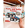 7 1/2&quot; x 3 3/4&quot; Self-Checking Prefix &amp; Suffix Cardboard Learning Puzzles - 30 Pc. Image 2