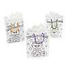 7 1/2" x 9" Color Your Own Medium Halloween Gift Bags - 12 Pc. Image 1