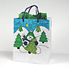 7 1/2" x 9" Color Your Own Medium Snowman Paper Gift Bags - 12 Pc. Image 2