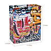 7 1/2" x 9" Medium Graffiti Paper Gift Bags - 12 Pc. Image 1