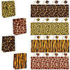 7 1/2" x 9"  Medium Paradise Safari Paper Gift Bags with Tags - 12 Pc. Image 1