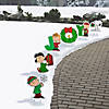 7 1/4" - 11 3/4" Peanuts&#174; Christmas Characters Plastic Sidewalk Signs - 6 Pc. Image 1