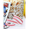 7 1/4" Baseball Stitching White & Red Rubber Bracelets - 12 Pc. Image 2