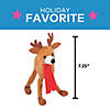 7 1/4" Christmas Goofy Brown Stuffed Reindeer with Bendable Legs - 12 Pc. Image 2