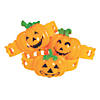 7 1/4" Light-Up Jack-O'-Lantern Orange Plastic Bracelets - 12 Pc. Image 2