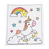 7 1/4" x 10" Unicorn Paint Activity Sheets with Paintbrushes - 12 Pc. Image 1