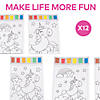 7 1/4" x 10" Unicorn Paint Activity Sheets with Paintbrushes - 12 Pc. Image 2