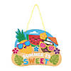 7 1/4&quot; x 5 1/2&quot; Summer is Sweet Fruit Sign Foam Craft Kit - Makes 12 Image 1