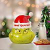 7 1/4" x 7 3/4" Dr. Seuss&#8482; The Grinch-Shaped Ceramic Candy Jar Image 1