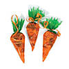 7 1/4" x 9 1/4" Carrot-Shaped Cellophane Bags - 12 Pc. Image 2