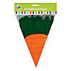 7 1/4" x 9 1/4" Carrot-Shaped Cellophane Bags - 12 Pc. Image 3