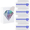 7 1/4" x 9" Bulk 48 Pc. Medium Iridescent Diamond Gift Bags with Tags Image 1