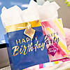 7 1/4" x 9" Medium Birthday Party Paper Gift Bags with Tag - 12 Pc. Image 2
