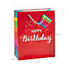 7 1/4" x 9" Medium Happy Birthday Gift Bags with Tag - 12 Pc. Image 1