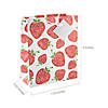 7 1/4" x 9" Medium Strawberry Gift Bags with Tags - 12 Pc. Image 1
