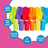 7" 24 oz. Bulk 60 Ct. Colorful Disposable Plastic Tiki Party Cups Image 1