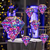7 3/4" Bulk 6 Pc. Prismatic Diamond-Shaped Light-Up Decorations Image 1