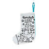 7 3/4&quot; x 10&quot; Color Your Own Religious Christmas Stocking - 12 Pc. Image 1