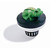 7.5-Inch Green and Black Frog Floating Swimming Pool Chlorine Dispenser Image 1