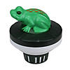7.5-Inch Green and Black Frog Floating Swimming Pool Chlorine Dispenser Image 2