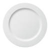 7.5" Matte Milk White Round Disposable Plastic Appetizer/Salad Plates (120 Plates) Image 1