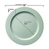 7.5" Matte Turquoise Round Disposable Plastic Appetizer/Salad Plates (90 Plates) Image 1