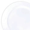 7.5" Solid White Economy Round Disposable Plastic Appetizer/Salad Plates (120 Plates) Image 1