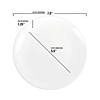 7.5" Solid White Organic Round Disposable Plastic Appetizer/Salad Plates (70 Plates) Image 2