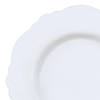 7.5" Solid White Round Blossom Disposable Plastic Appetizer/Salad Plates (90 Plates) Image 1